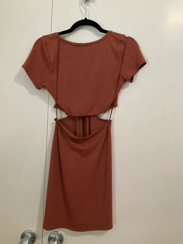 Cutout Knit Mini Dress - Image 6