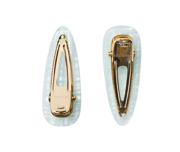 Lululemon Alligator Hair Clips 2 Pack Foam Cloud White - Image 10