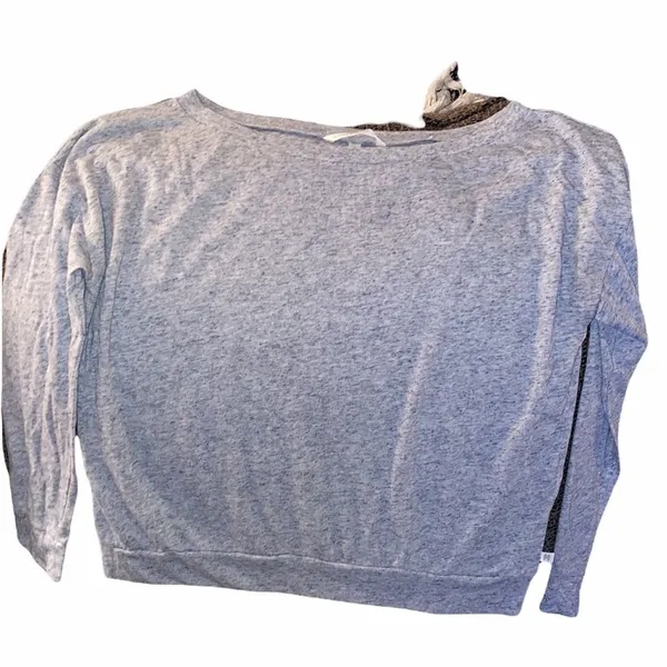 Victoria's Secret ✨HP✨ Grey Crew Long Sleeve Lounge Tee✨ - Image 4