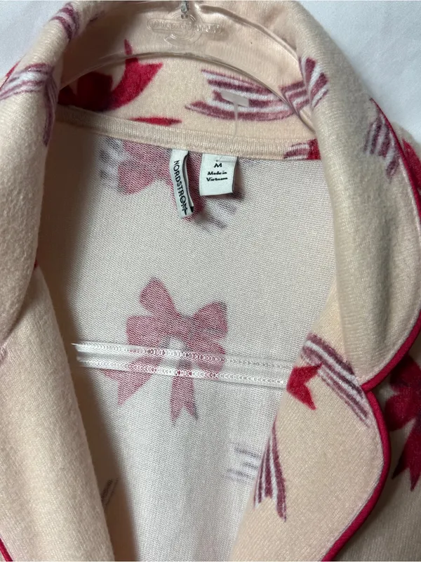 Women’s Pink Bow-Print Pajama Top – Nordstrom NWOT - Image 4