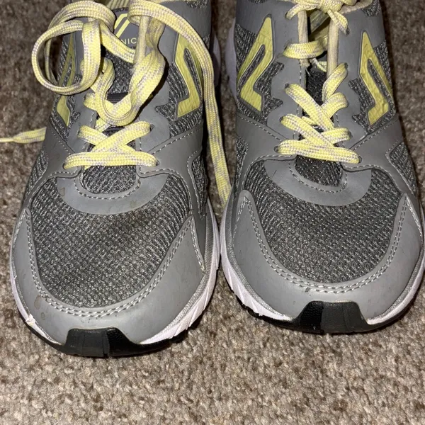 Vionic Gray and Yellow Casual Sneakers - Image 5