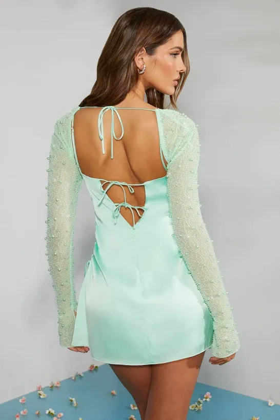 Oh Polly Embellished A-line mini dress - Image 3