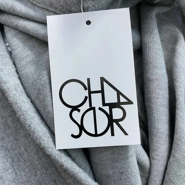 Chaser Love‎ Knit Sweatshirt in Heather Gray - Image 9