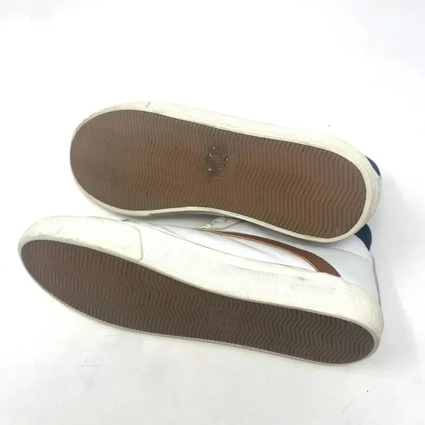 MADEWELL Sidewalk High-Top Sneakers Colorblock Leather White Brown Size‎ US 9 - Image 10