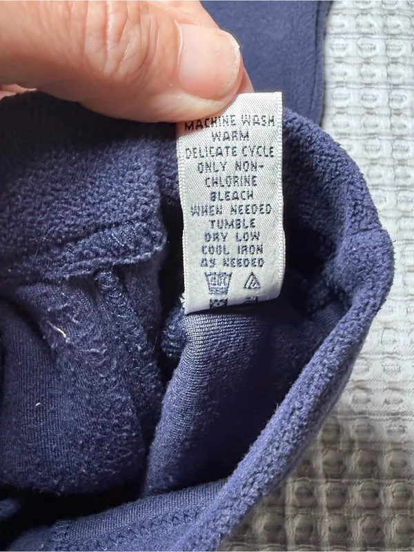 LILLY PULITZER Fleece Sweater Jacket Women Small Blue Full Zip Pockets Stretch - Image 7