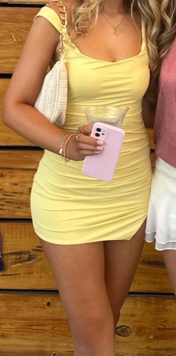 Princess Polly Yellow mini Dress - Image 2