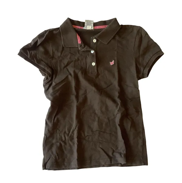 Old Navy Perfect Fit Stretch Brown Polo - Image 3