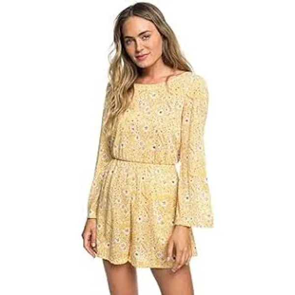ROXY Beach Chiller Mini Long Sleeve Romper Size Small S FEMININE SOFT GIRL - Image 7