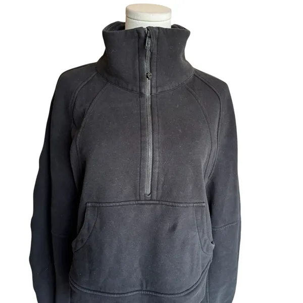Lululemon - Scuba 1/4 Zip Pullover Sweatshirt Black Sz M/L - Image 3