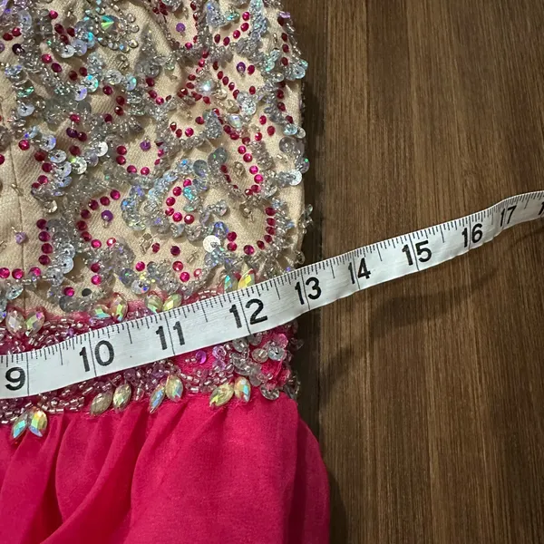 NWT Mac Duggal embellished short prom homecoming event dress 81928N fuschia sz 2 - Image 9