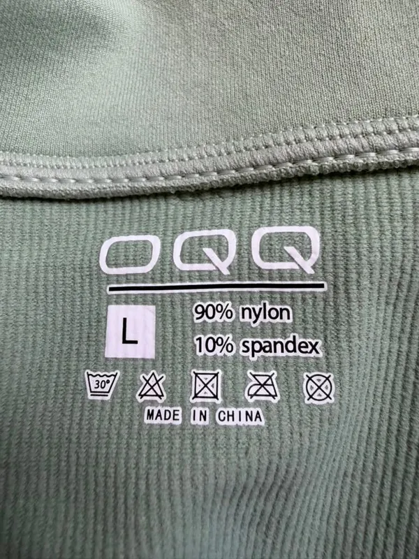 Women's Long Sleeve Sports Athletic Dress Quarter Zip Neck Sea Moss Green - Image 2