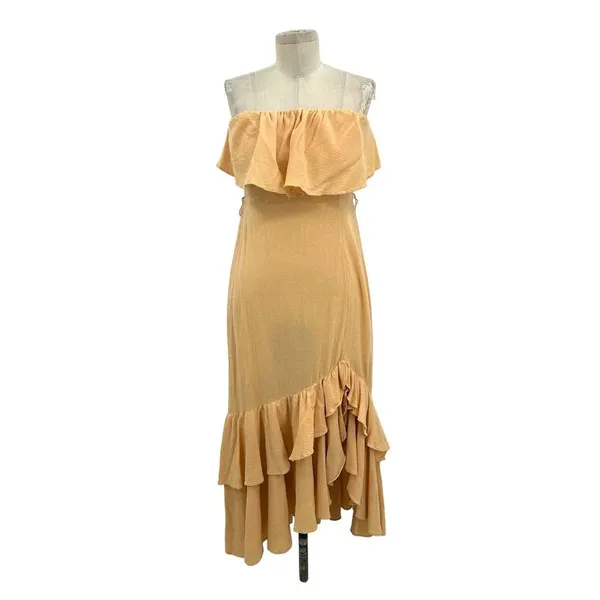 Free People‎ Endless Summer Tavia Strapless Maxi Dress Neutral Size XS - Image 3