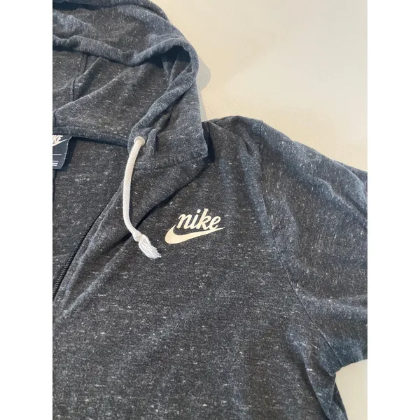 Nike Size 1X Charcoal Gray Lightweight Logo Hoodie - Image 4