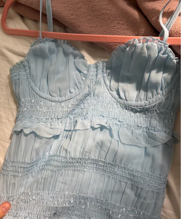 Hello Molly Dress Mini Blue Light - Image 10