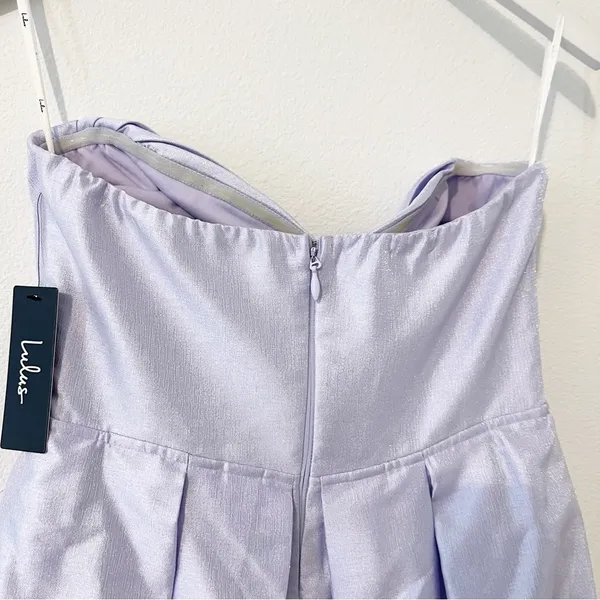 Lulu's Princess Moment Lilac Strapless Maxi Dress Size Medium M NWT - Image 6