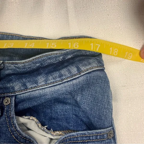 Kancan women's size 32 flare split leg jeans denim xl maurices - Image 9