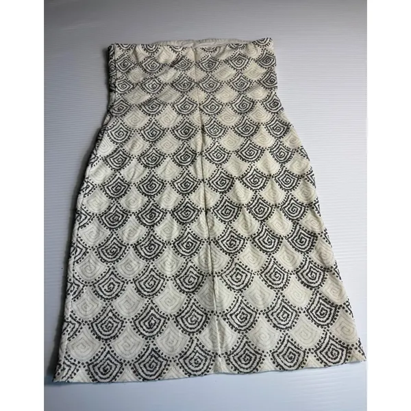 Alexia Admor New York Cream Black‎ Strapless Dress Small Patterned - Image 5