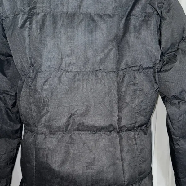 Daisy Black Quilted Puffer Jacket with High Collar - Image 7