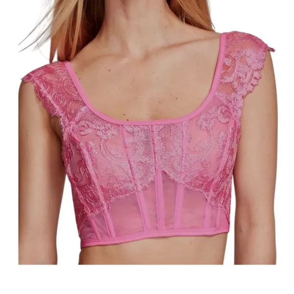 Victoria's Secret Dream Angels small Boho cap sleeve corset BC 3185 - Image 12