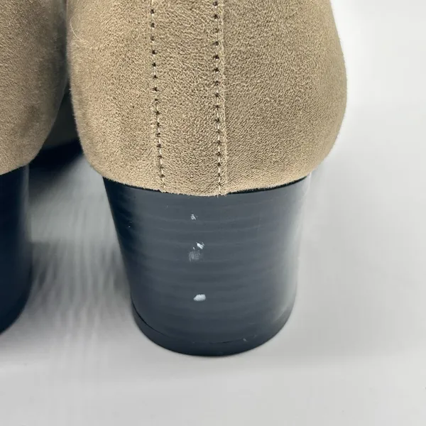 Old Navy Boots Womens 7 Tan Sueded Western Ankle Boots‎ Booties - Image 7