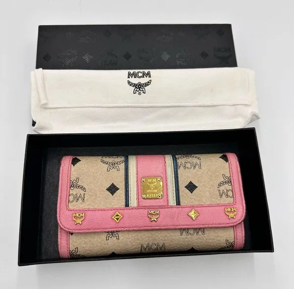 MCM MCM Multicolor Visetos Coated Canvas and Leather Long Trifold Wallet - Image 3