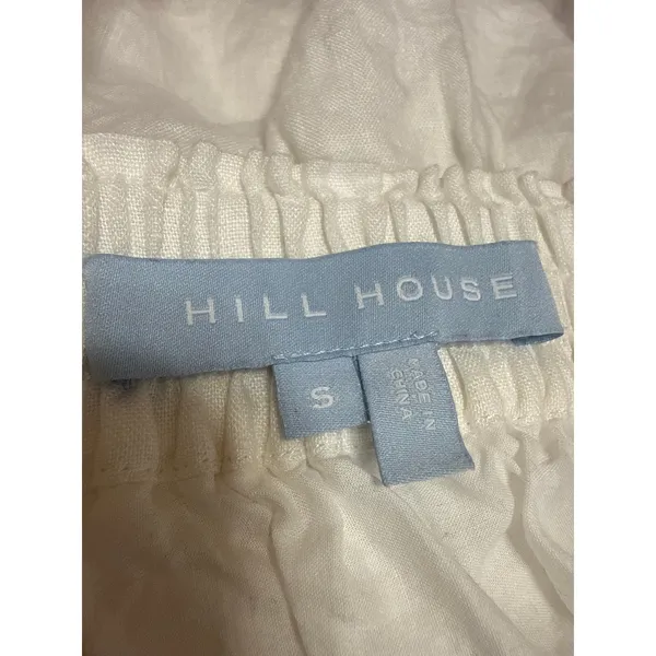Hill House Home Paz Womens White Ruffle Tiered Mini Flounce Flare A-Line Skirt S - Image 4