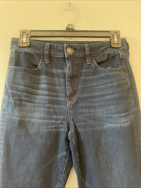 Women’s Dark Blue Slim Jeans by American eagle size 4 - Image 2