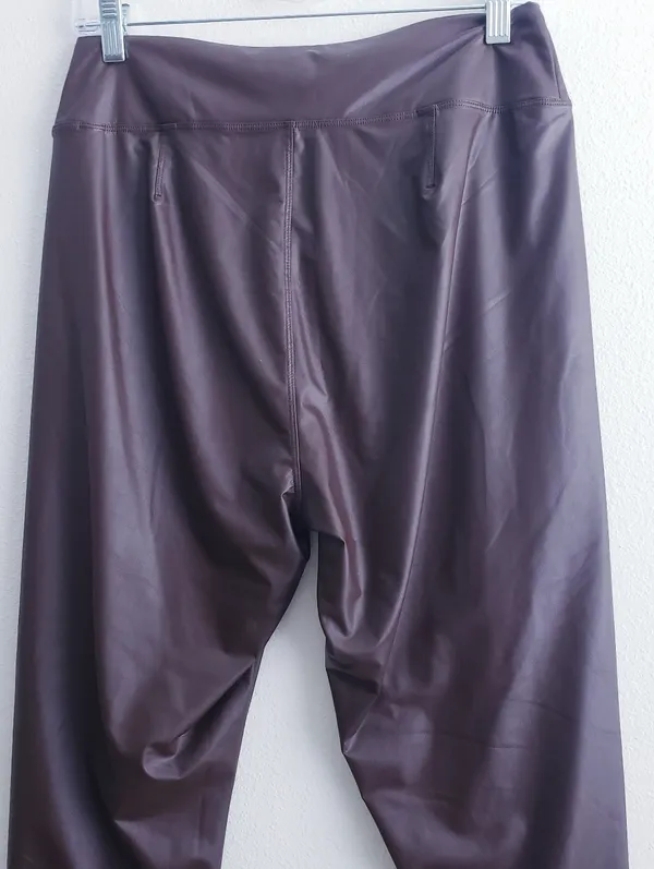 Offline By Aerie Goals Gloss High Waisted Pleather Leggings - Image 7