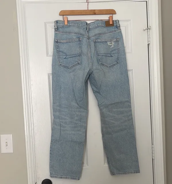 American Eagle super hi rise ankle straight jean - Image 3