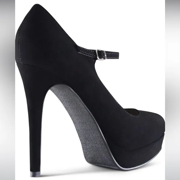 Marco Republic Jerusalem high platforms heels in black 6.5 new - Image 3