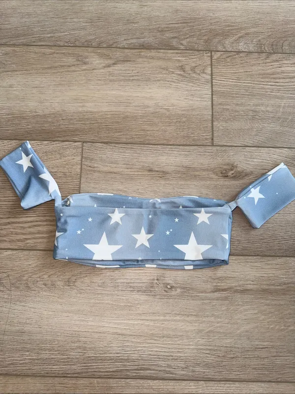 Stone Fox Swim Wendy Top in Baby Blue Stars - Image 5