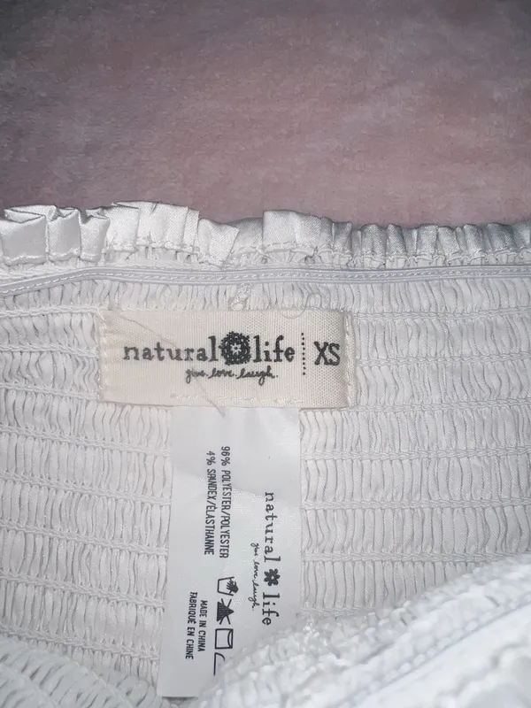White Natural Life Shorts - Image 3
