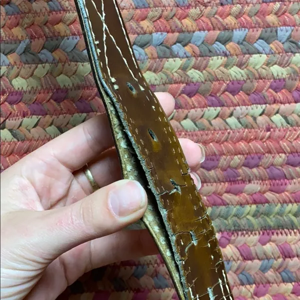 BROWN WESTERN LEATHER BELT - Image 2