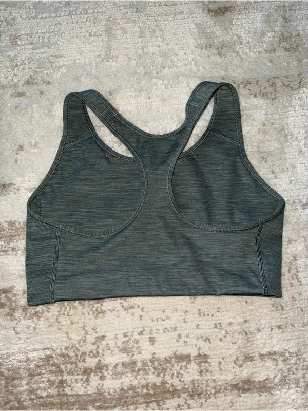 Nike Heather Grey Racerback Sports Bra - Image 6