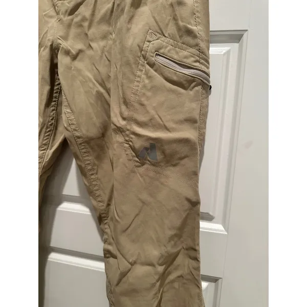 Eddie Bauer First Ascent Women 6 Tan Hiking Cargo Pants Nylon Stretch Gorpcore - Image 4
