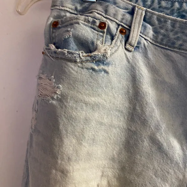 Abercrombie Womens Annie Girlfriend High Rise Distressed Jeans 29 30x26 - Image 3