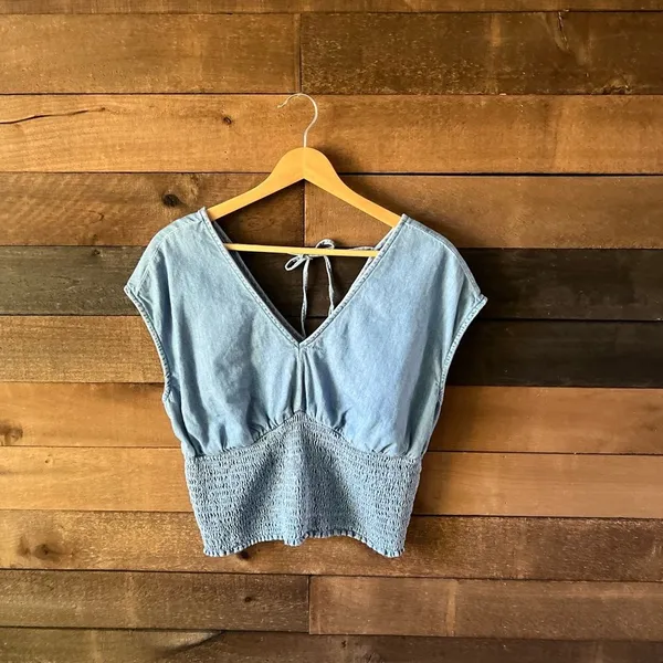 Old-navy Women's Blue Crop-top - Image 3