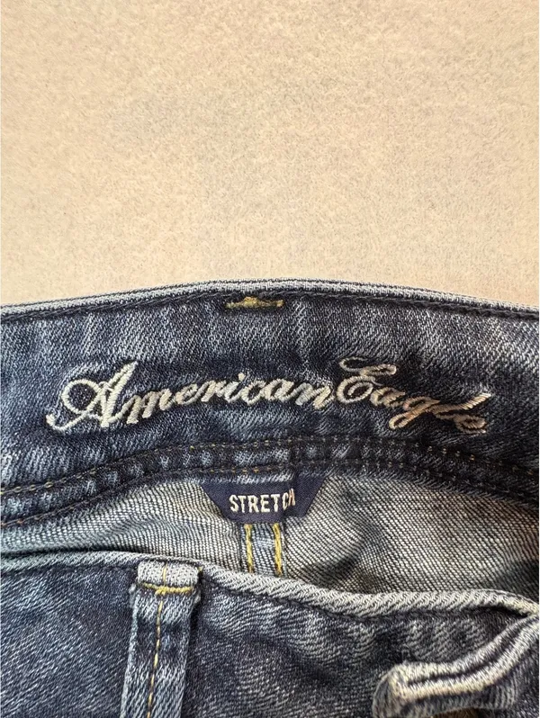 American Eagle Y2K Original Boot Jean Womens Low Rise Bootcut Distressed Stretch - Image 9