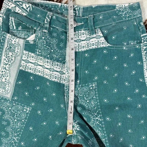 Paisley & Scarf Print Straight Leg Jeans - Image 5