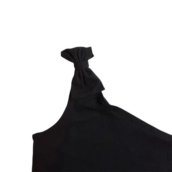 J.Crew Women's Black Ribbed‎ Strapless Tank Top Size M Casual Summer - Image 3