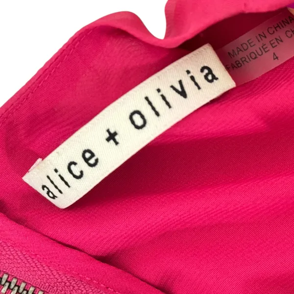 Alice & Olivia Sion‎ Pleated Asymmetric Dress - Image 11
