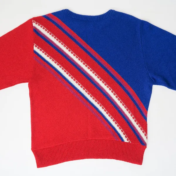 Vintage 60s James Kenrob Red White & Blue Sweater - Image 4
