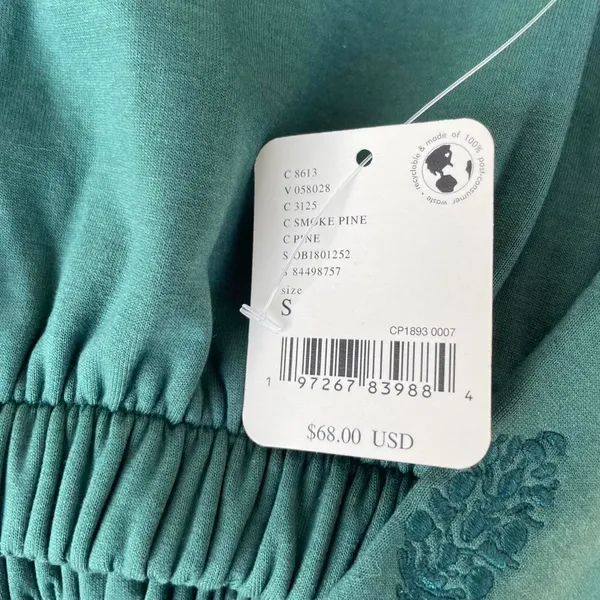 NWT green cropped long sleeve sweatshirt sz s - Image 4