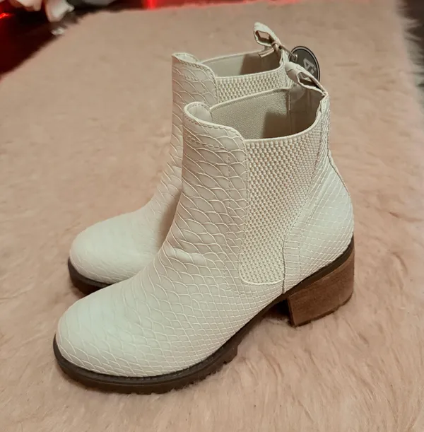 Faux Snakeskin Booties - Image 2
