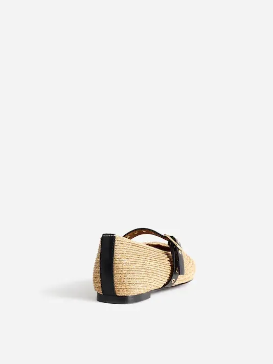 Madewell The Remy Mary Jane Flat in Natural Multi Size 8.5 - Image 3