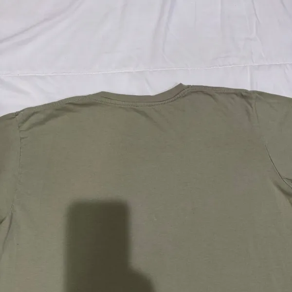 Music Is My Second Language Graphic‎ T-Shirt Olive Green Cotton XL Short Sleeve - Image 6