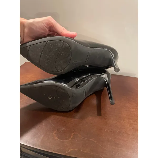 Nine West Black Patent Leather High Heel Shoes Size 8.5 - Image 8