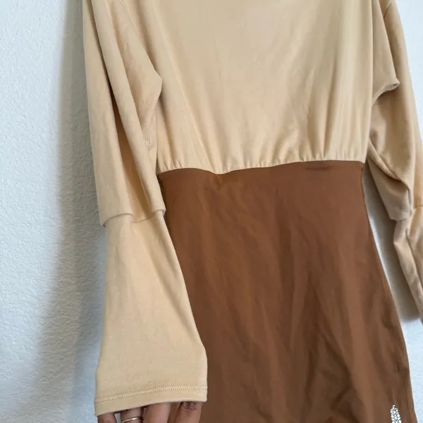 Nwot Free People Fp Movement Camel Guiding Light Layered Shortsie Romper Shorts - Image 7