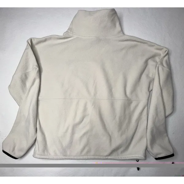 The North Face Fleece Sweater Women Med Mock Neck Pullover Cream Cabin Gorpcore - Image 11