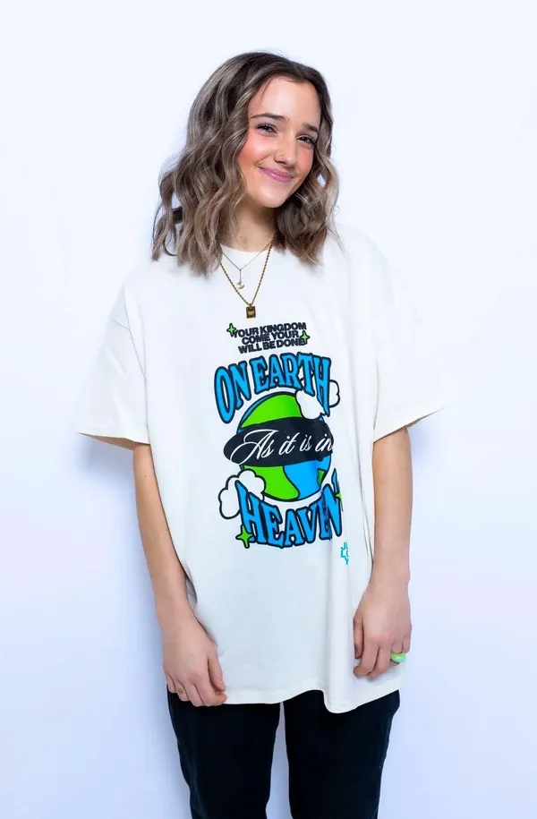 On Earth Premium Tee Tan Size M - Image 2